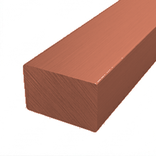 1.500 x 3.125 Barre plate en cuivre 101H H02 — dessin du profilé